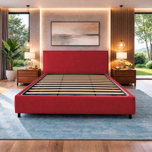 Letto contenitore in tessuto sfoderabile Chantal