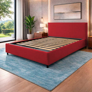 Letto contenitore in tessuto sfoderabile Chantal