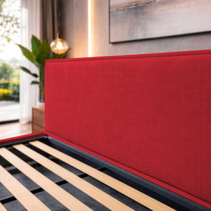 Letto contenitore in tessuto sfoderabile Chantal