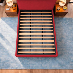 Letto contenitore in tessuto sfoderabile Chantal