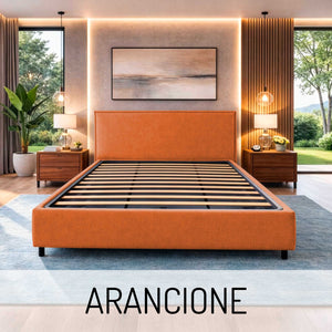 Letto contenitore in tessuto sfoderabile Chantal