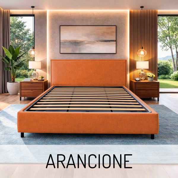 Letto contenitore in tessuto sfoderabile Chantal