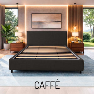 Letto contenitore in tessuto sfoderabile Chantal