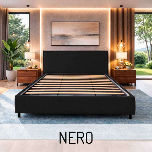 Letto contenitore in tessuto sfoderabile Chantal