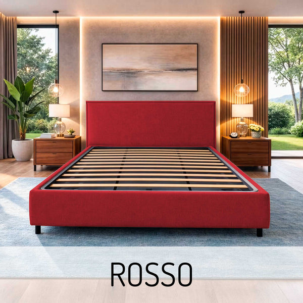 Letto contenitore in tessuto sfoderabile Chantal