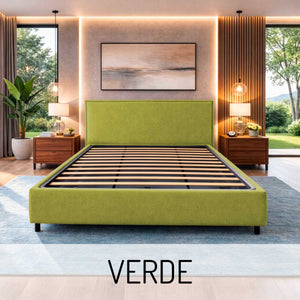 Letto contenitore in tessuto sfoderabile Chantal