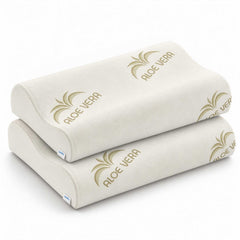 coppia cuscini cervicale aloe vera baldiflex