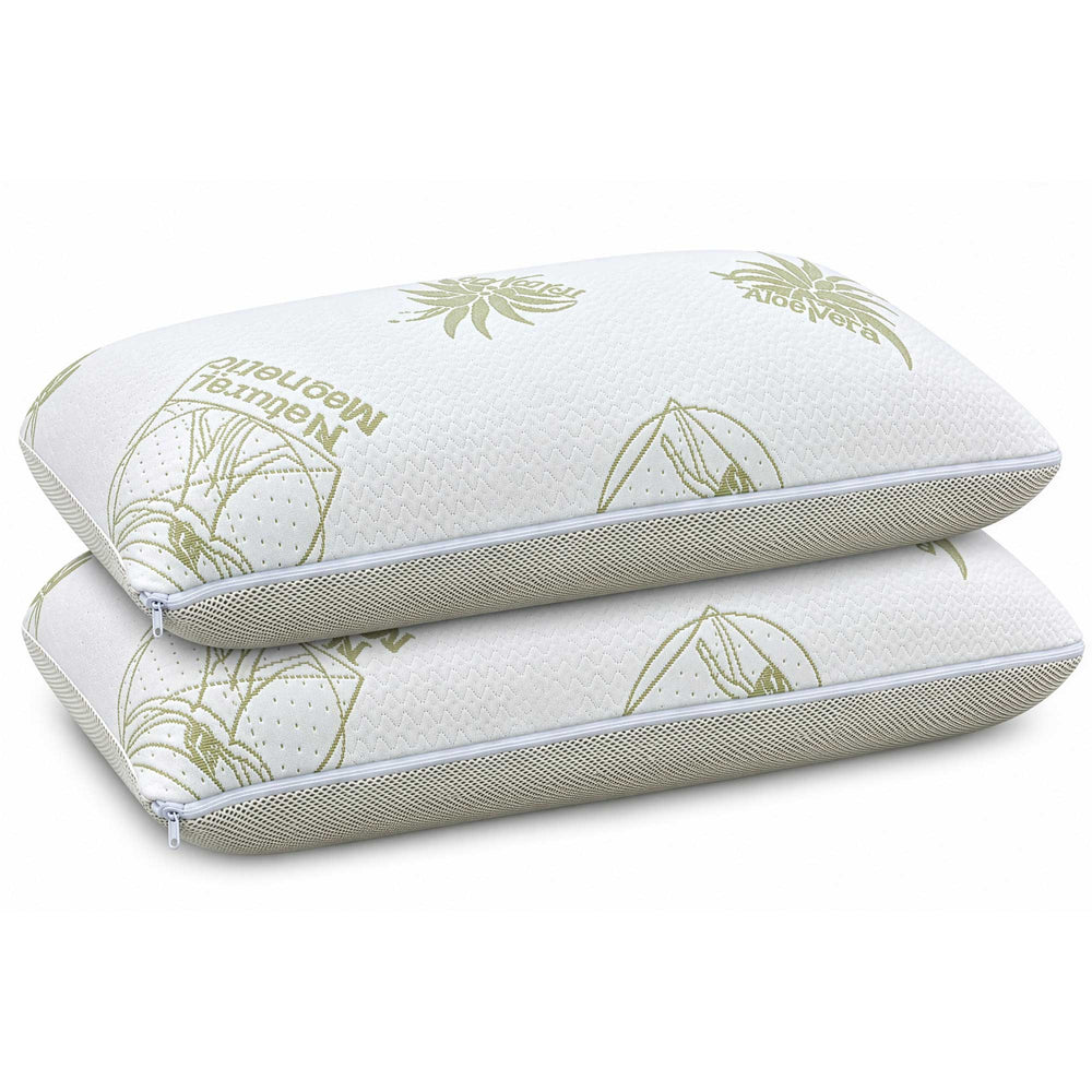Paire de coussins savon en mousse à mémoire avec housse en Aloe 3D