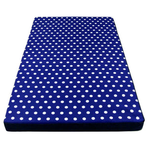 Cuccia cani da interno blu a pois Cuccioletti Berny intera