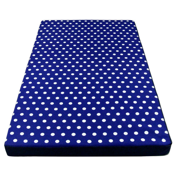 Cuccia cani da interno blu a pois Cuccioletti Berny intera