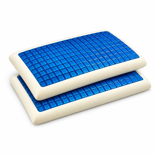 Paire de coussins en mousse à mémoire de forme et gel respirant