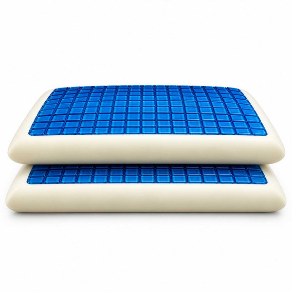 Paire de coussins en mousse à mémoire de forme et gel respirant