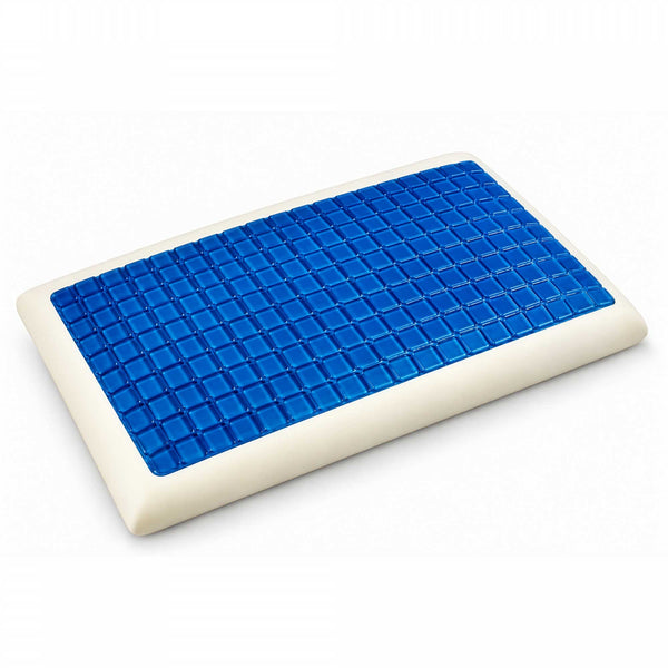 Coussin mémoire et gel respirant