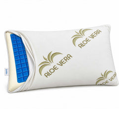 Coussin mémoire et gel respirant