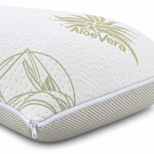 Paire de coussins savon en mousse à mémoire avec housse en Aloe 3D