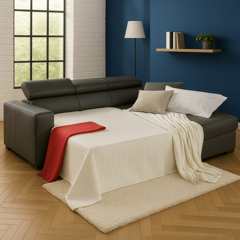 Bari corner sofa bed with peninsula