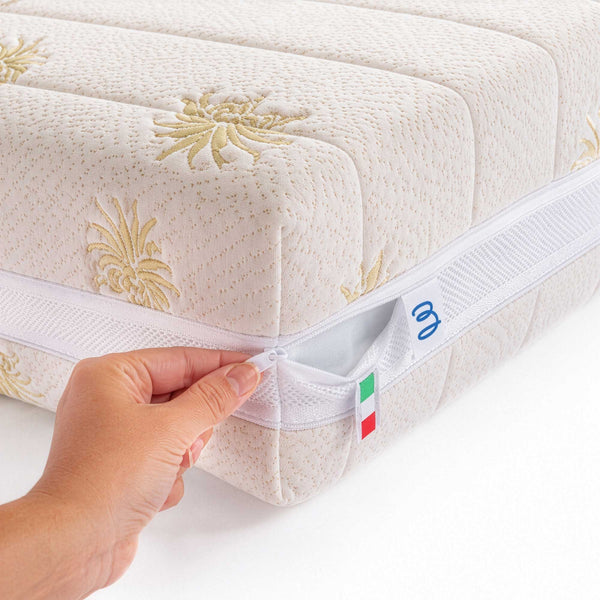 Housse de matelas double en Aloe Vera