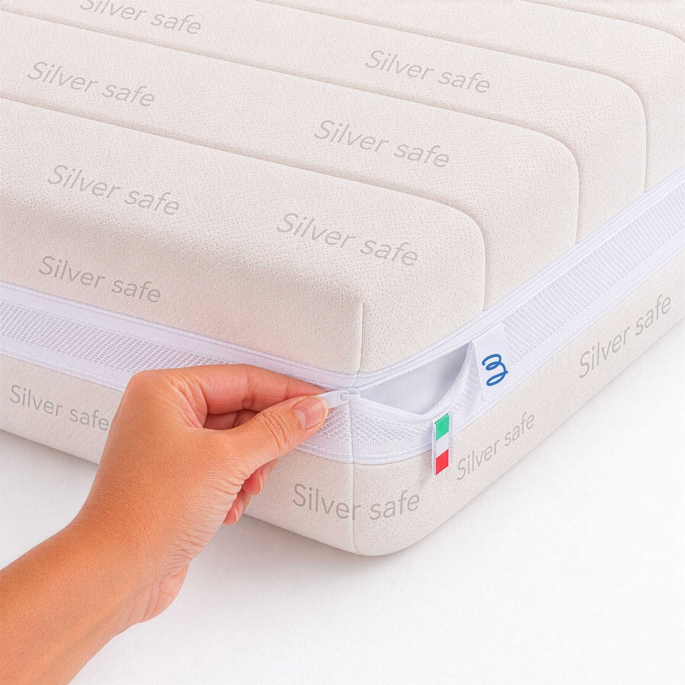 Housse de matelas simple Silver Safe