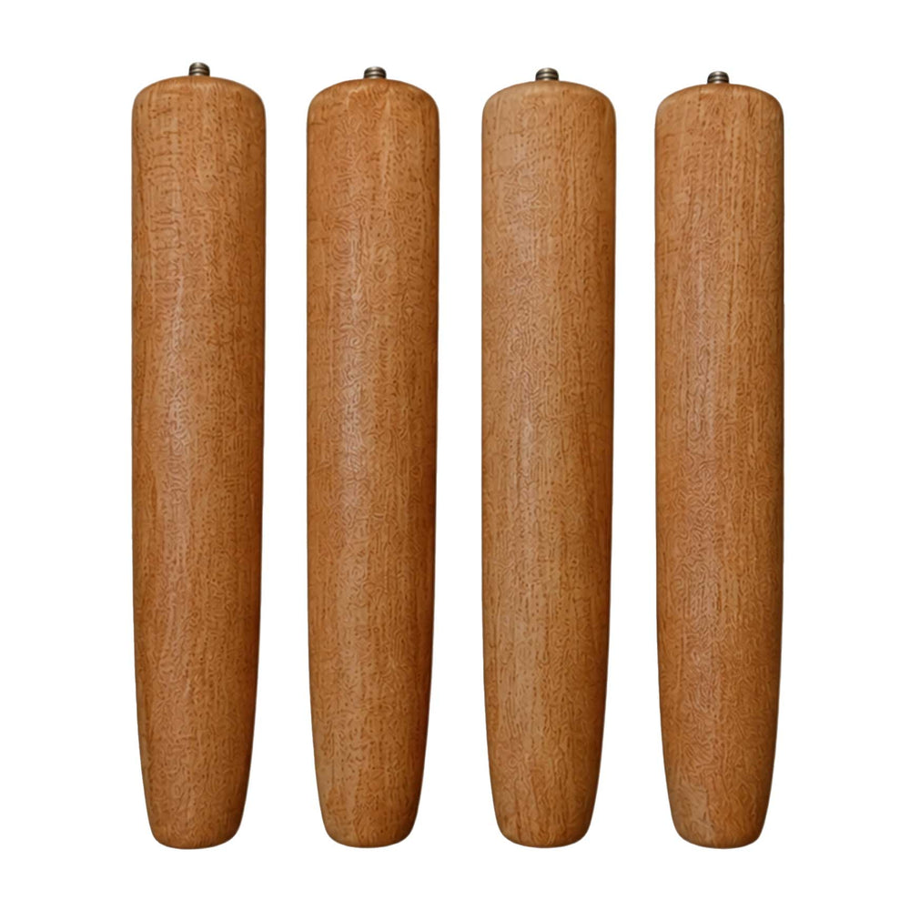 Gambe in legno per rete letto confezione 4 pezzi