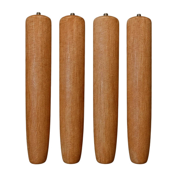 Gambe in legno per rete letto confezione 4 pezzi