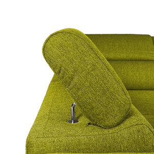 Canapé-lit d'angle avec deux poufs cubes Gregory