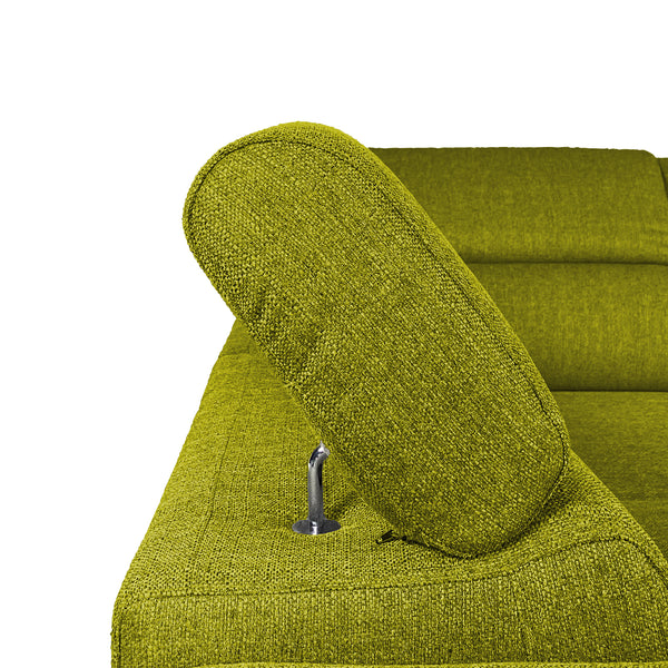 Canapé-lit d'angle avec deux poufs cubes Gregory