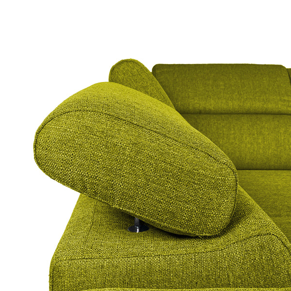 Canapé-lit d'angle avec deux poufs cubes Gregory