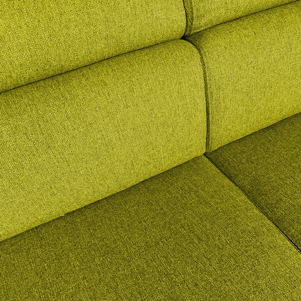 Canapé-lit d'angle avec deux poufs cubes Gregory