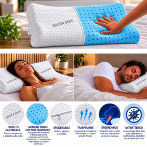 Paire d'oreillers cervical memory fresh perforés