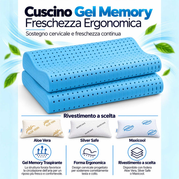 infografica cuscino cervicale memory-fresh forato