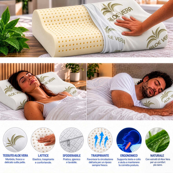 infografica cuscino lattice cervicale fodera-aloe vera
