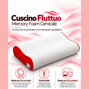 infografica cuscino memory cervicale fluttuo baldiflex