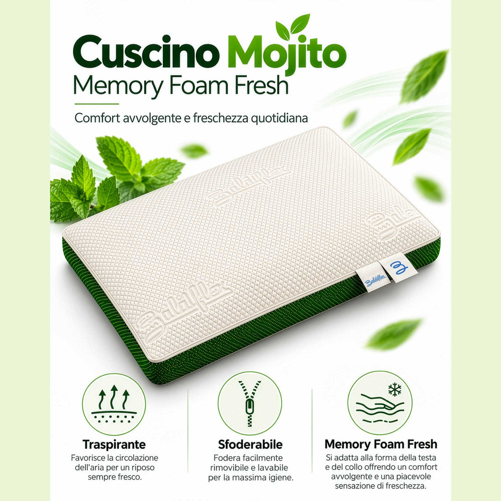 Pair of Mojito memory pillows