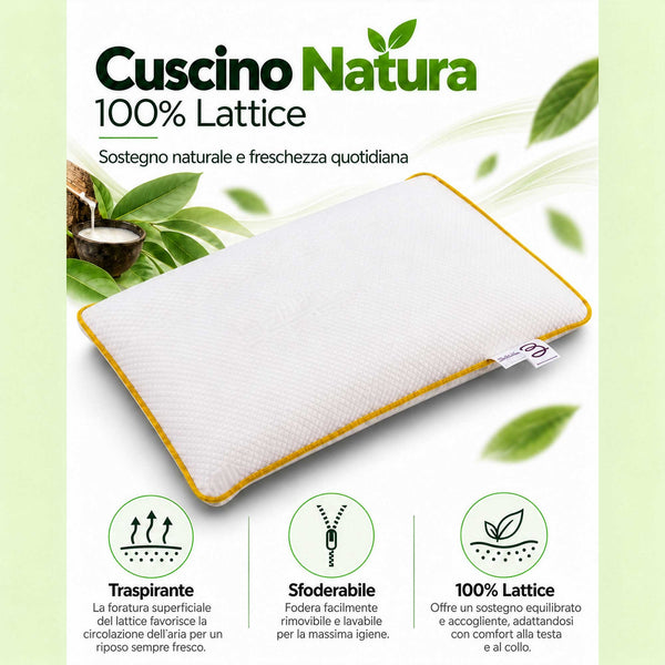 infografica cuscino memory natura baldiflex