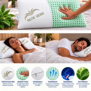 ingografica cuscino ecogreen fodera aloe vera