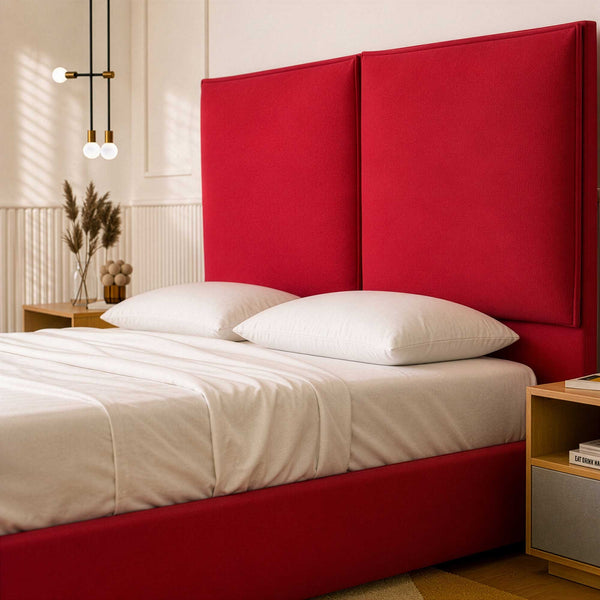 Letto contenitore king size / queen size in tessuto Licia XL