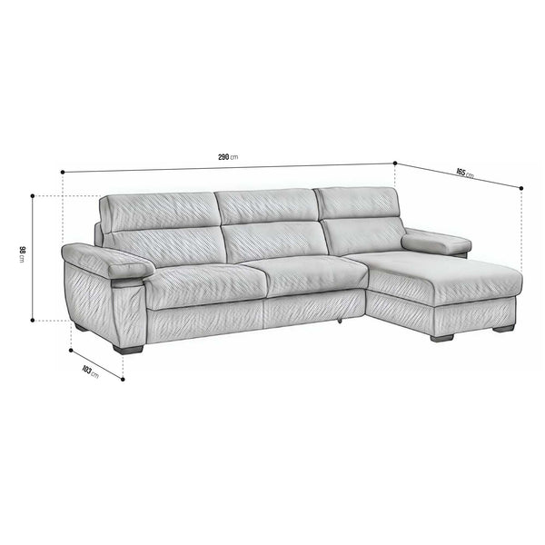 Corner sofa bed with Pietrasanta peninsula