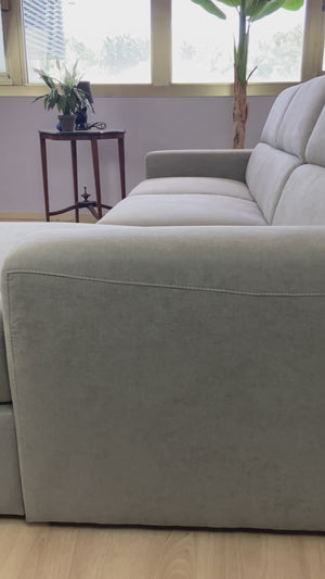 Corner sofa bed with Rachel chaise lounge