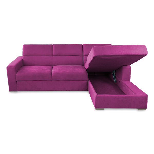 Corner sofa bed with Rachel chaise lounge