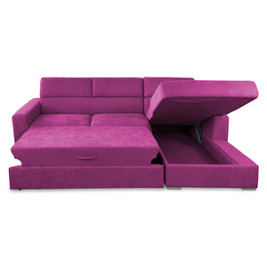 Corner sofa bed with Rachel chaise lounge