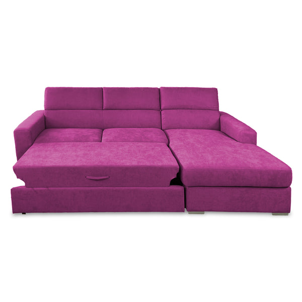 Corner sofa bed with Rachel chaise lounge
