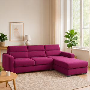 Corner sofa bed with Rachel chaise lounge