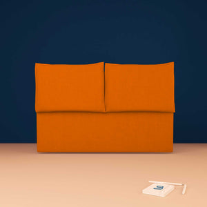 baldiflex testata letto matrimoniale ecopelle arancione Licia