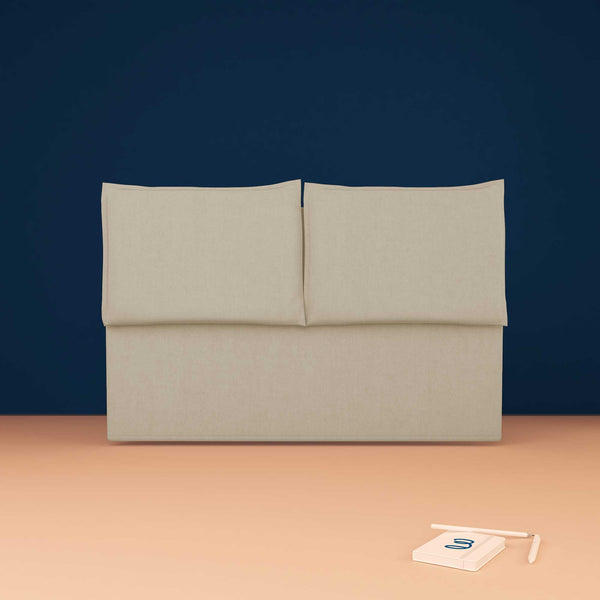 baldiflex testata letto matrimoniale ecopelle beige chiaro Licia