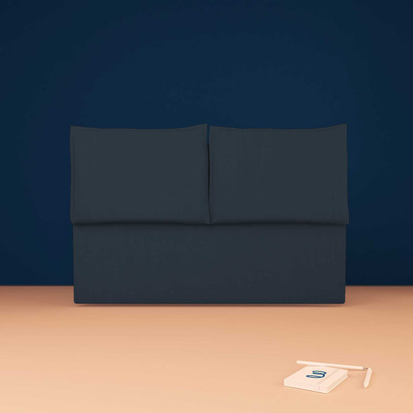 baldiflex testata letto matrimoniale ecopelle blu notte Licia