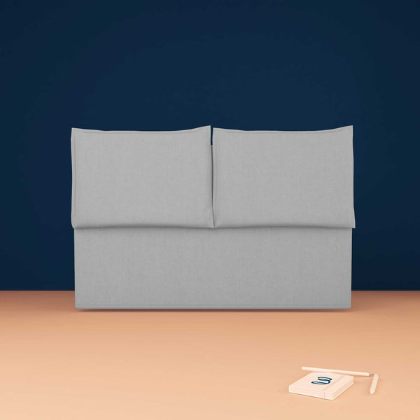 baldiflex testata letto matrimoniale ecopelle grigio chiaro Licia