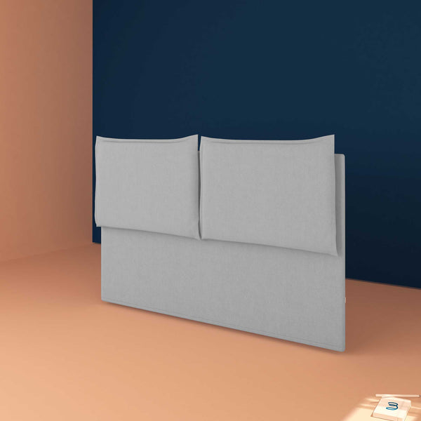 baldiflex testata letto king size ecopelle grigio chiaro Licia