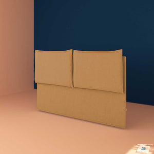 baldiflex testata letto king size ecopelle marrone chiaro Licia