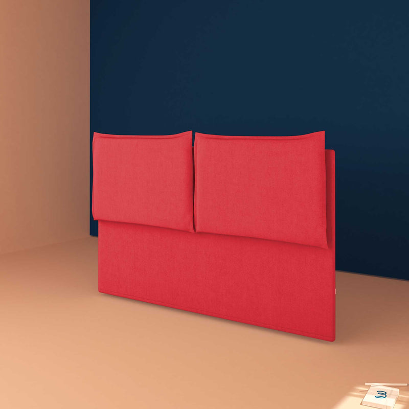 baldiflex testata letto king size tessuto rosso Licia