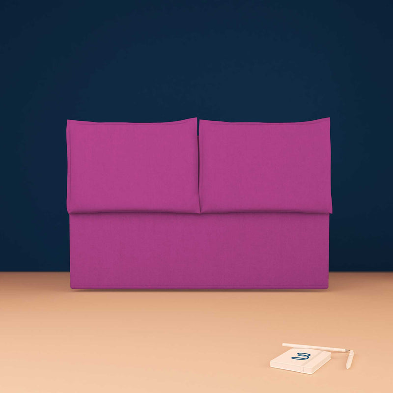 baldiflex testata letto matrimoniale tessuto fucsia Licia